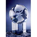 Embedded Globe with Cube Base (1 3/16"x1 3/16"x1 3/16")